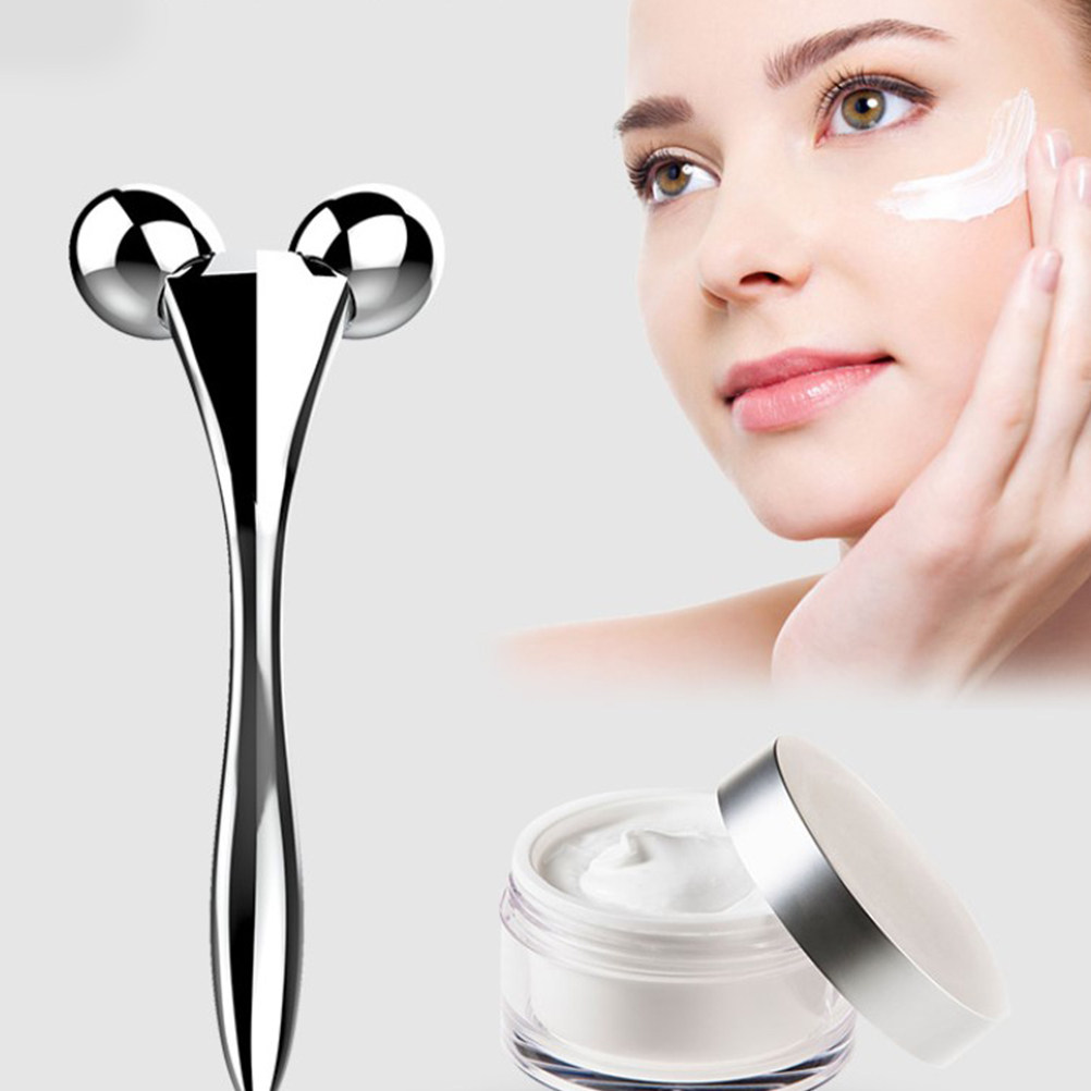 Skincare - Silver Alloy Face Roller for Facial