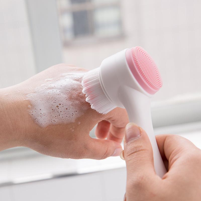 3D Double Silicone Facial Clea - Silicone Face Scrubber Electric 评论和价格