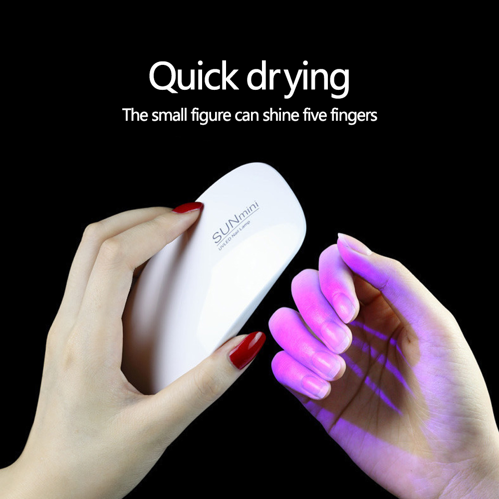 Portable 6 LED UV Nail Lamp 6W - Nail Art 评论和价格