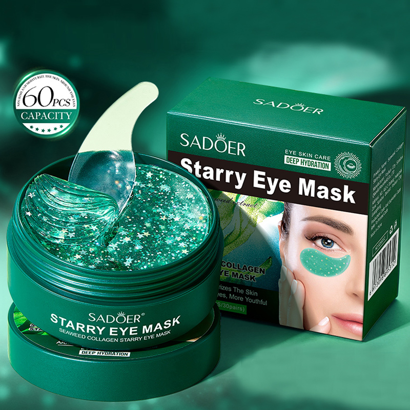 60 Pieces/Box Seaweed Collagen - Collagen Under Eye Patches 评论和价格