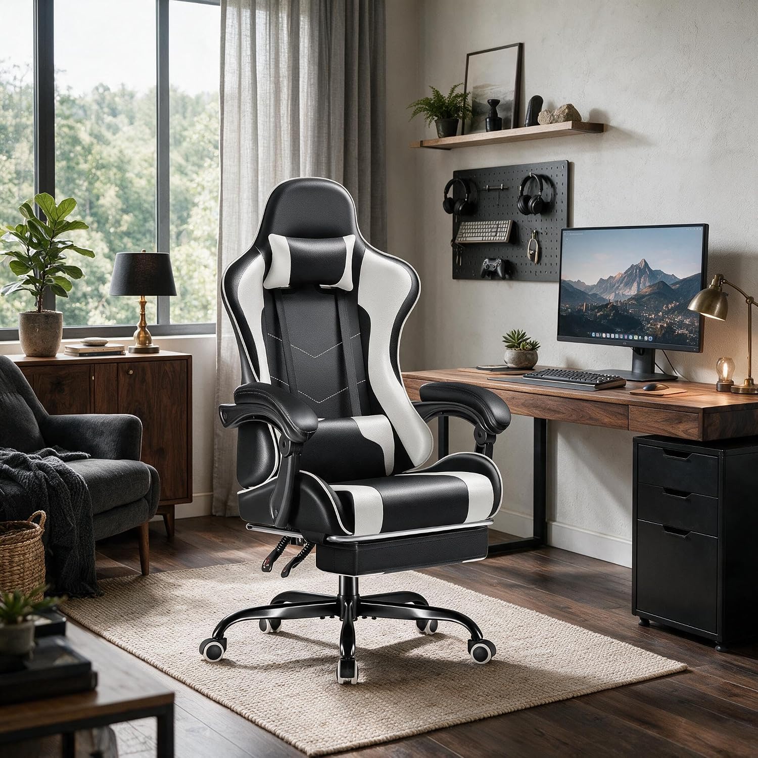 Furmax Gaming Chair, Video Gam - Massage 评论和价格