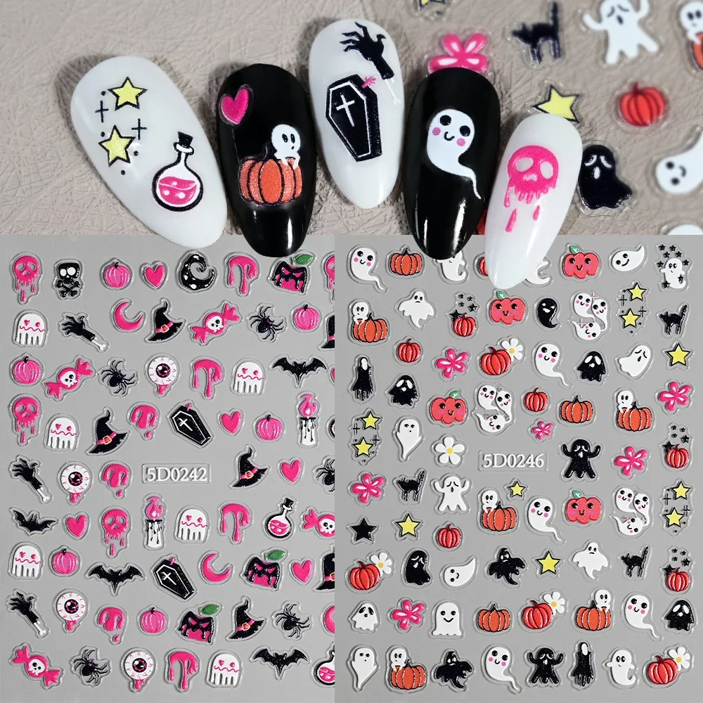 1sheet 5D Halloween Nail Stick - Nail Art 评论和价格