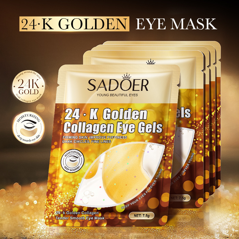 SADOER 24K Gold Collagen Cryst - Collagen Under Eye Patches 评论和价格