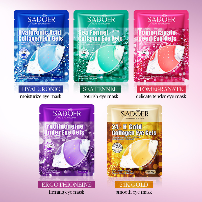 SADOER 24K Gold Collagen Cryst - Collagen Under Eye Patches 评论和价格