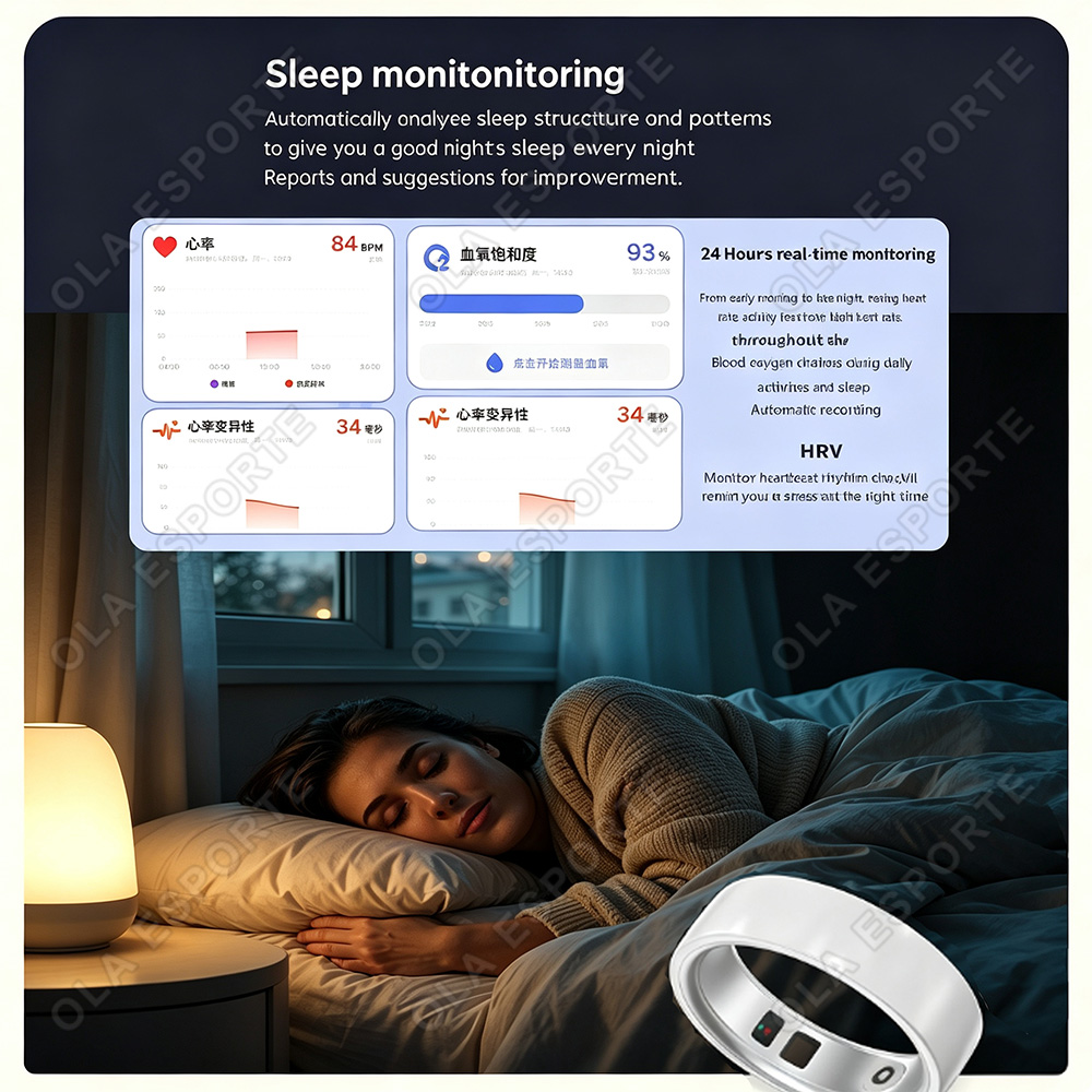 Ceramic Smart Ring Heart Rate  - Health Monitors 评论和价格