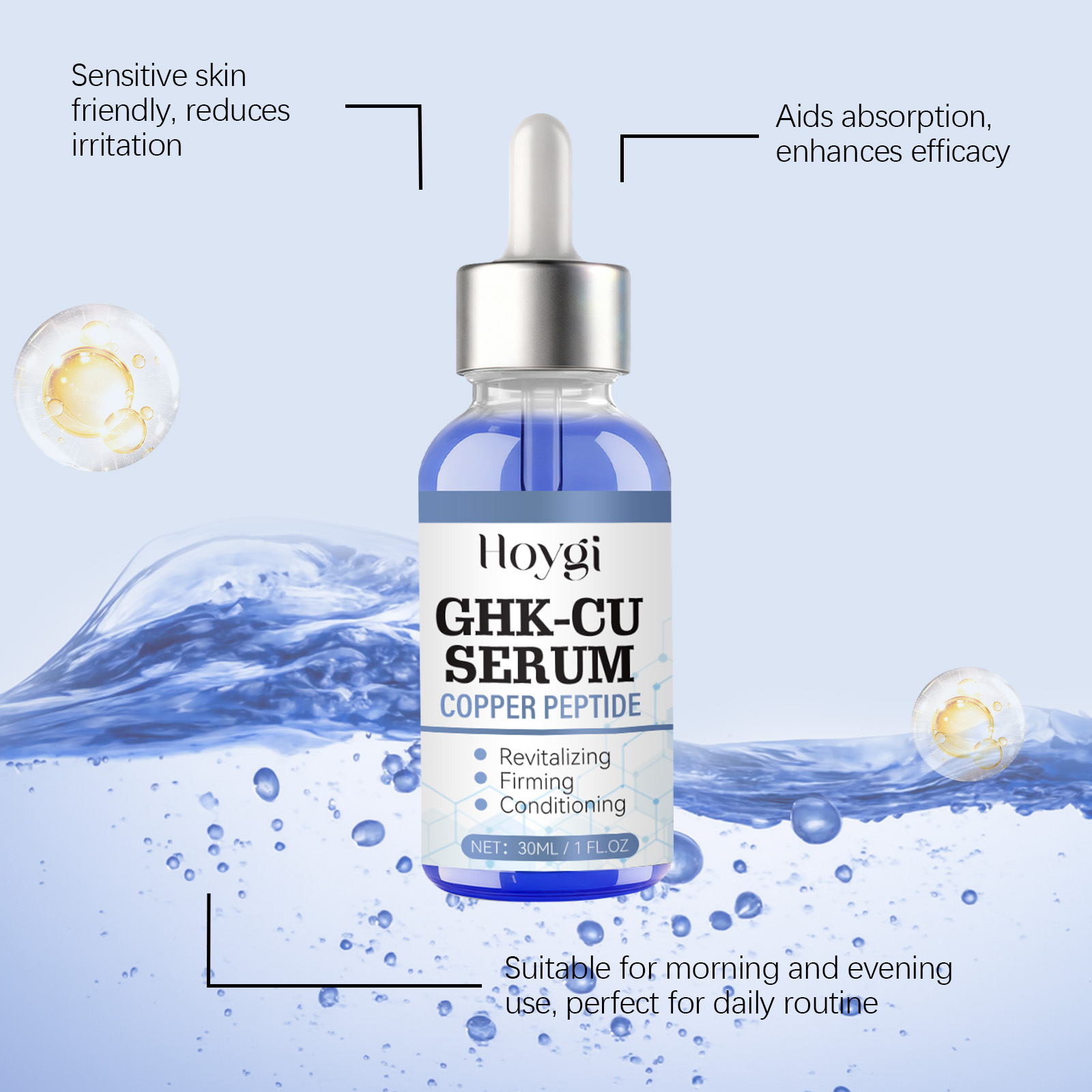 30ml Copper Peptide Serum GHK- - Hyaluronic Acid Facial Serum 评论和价格