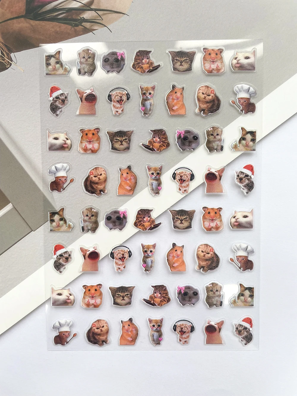 Mini Pvc Funny Cat Poster Good - Nail Art 评论和价格