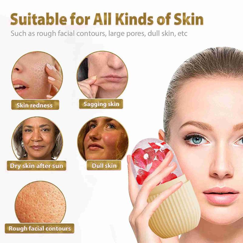 *Ice Face Roller Ice Cube Beau - Face Ice Roller Puffiness 评论和价格